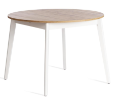 Стол SVELTO 105х105(140)х74,5см Дуб вотан/белый