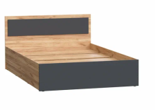 Кровать Мартина 0,9м Графит/Дуб крафт