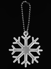 Подвес-брелок световозвращающий Снежинка 5,5х5,5 6881870