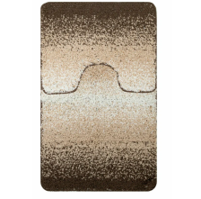 Коврики для ванной комнаты CАНАКС Shaggy (2шт) 60х100см 50х60см коричневый переход 00152
