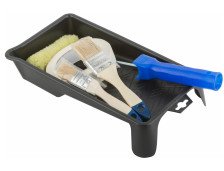 Набор для покраски дверей и окон (ванночка 290х150 + валик100мм + малярная лента 25мм х50мм + кисти 25 38мм 03035)