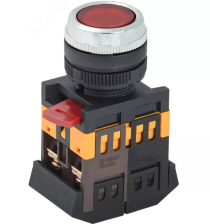 Кнопка ABLFS-22 неон желтая ИЭК