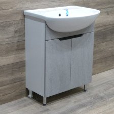 Тумба с раковиной Ника-55 Серый Опал