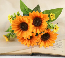 Букет Герберы 27см желтый 4142729