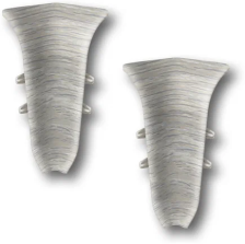 Угол внутренний Идеал Классик ясень серый 55 мм