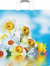 Пакет с петлевой ручкой 38x42см Цветочная история 98775