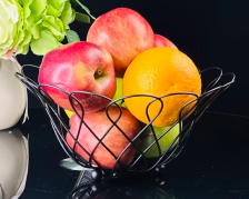 Фруктовница/конфетница 24см LENARDI металл черный 401-065