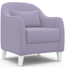 Кресло для отдыха Комфорт-4 Catania Mist Lavander/Снег (кат3)