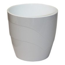 Горшок с поддоном Грация 13х13см льняной 1,2л