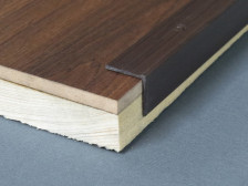 Порог АЛ-169 угол 1,0 м венге 23х23 мм