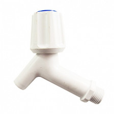 Кран водоразборный диам 15 пластик