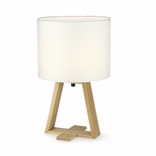 Настольная лампа FAR Wood 1х40W Е14 356х185 мм ,белый
