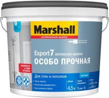 Краска Export-7 ВЭ матовая база С (4,5л) Marshall