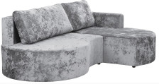 Диван угловой Каир (Л) Plush Silver