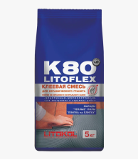Клей плиточный для керамогранита Литофлекс К-80 (5кг) Литокол