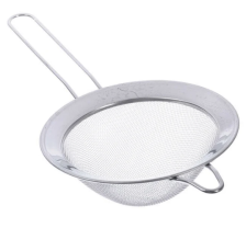 Сито нержавеющие 12 см с ободом и ручкой 886-007