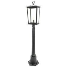 Светильник садово-парковый 60W Е14 черный PL756 столб 1,15м
