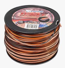 Леска Хопер TRIPLE COLORED-LINE крученый квадрат 3,0 мм х 222 м бобина