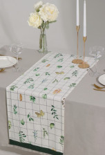 Дорожка на стол саржа Flora 40х149 см Этель