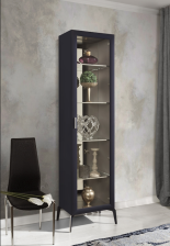 Витрина 1 дверная Dimare D3290 с зеркалом темно-синий 560х2085х405