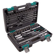 Набор инструмента 82 предмета 1/2",1/4"  кейс STELS 14105