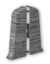 Заглушки Идеал Деконика алюминий темный Лев+Пр 55 мм