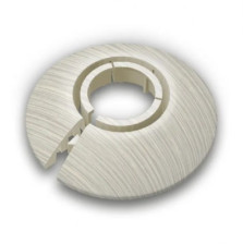 Розетка для труб d=16-22 мм ясень белый