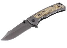 Нож BUCK, складной, 200мм, длина клинка 90мм, цвет лес (X67)