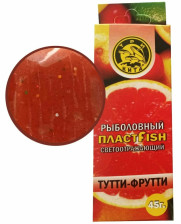 Пластфиш насадочный с блестками, тутти-фрутти, 45гр
