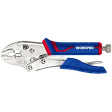 Клещи зажимные 130мм с изогнутыми губками WORKPRO WP231072 