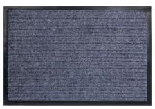 Коврик придверный влаговпитывающий ребристый 50х80см SUNSTEP (серый)