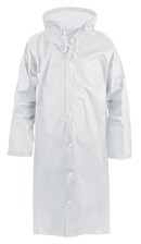 Плащ-дождевик EVAWA1 белый, на кнопках, Komfi