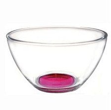 Салатник стеклянный Гладкий Лак микс 18,5 см С1326ЛМ