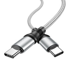 Кабель Hoco X50, Type-C - Type-C, 5 А, 100 Вт, Power Delivery, 1 м, серый 7728611