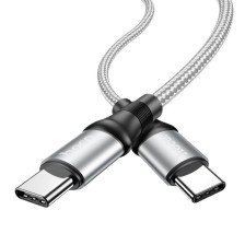 Кабель Hoco X50, Type-C - Type-C, 5 А, 100 Вт, Power Delivery, 1 м, серый 7728611