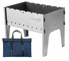 Мангал разборный сталь 1,5мм 490х310х370мм Helios (сумка)