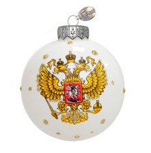 Украшение новогоднее Шар 6,5см Герб России КУ-65-244155