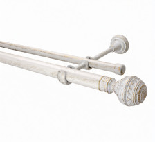 Карниз КТГ-d25/16 Белое золото 3.6м составной