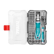 Отвертка реверсивная с насадками 55шт TOTAL TACSD30556