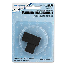 Магнит квадрат 19х19 см на клеевой вспененной основе SSM-02