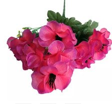 Букет Георгина 40 см (розовый) 9 цветков