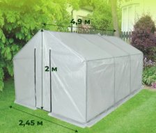 Парник-теплица Весна XL 2,1х2,45х4,9м армированной пленки 200 мкм