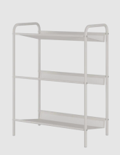 Подставка для обуви Женева13 (3полки) корзинка 45х27х60см белый ПДОЖ13Б ЗМИ