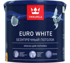 Краска для потолков EURO WHITE А (9л) TIKKURILA