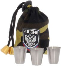 Набор стопок 3 шт 30 мл в мешке Россия 1507667