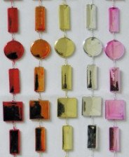 Бусы 270 см многогранные диски