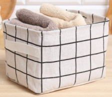 Корзина Клетка белый 12х15х20 см Доляна