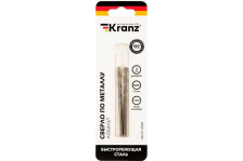 Сверло по металлу 3,0х61х33мм Kranz Cobalt HSS-Co 5% M35 P6M5K5 2шт KR-91-0502