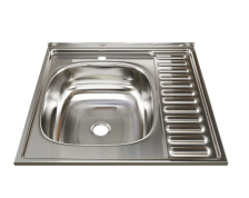 Мойка накладная 60х60 (0,4) h=160 П Mixline