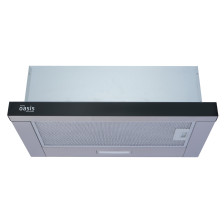 Вытяжка Oasis UV-60G (60 см)(цвет:сталь + черное стекло)